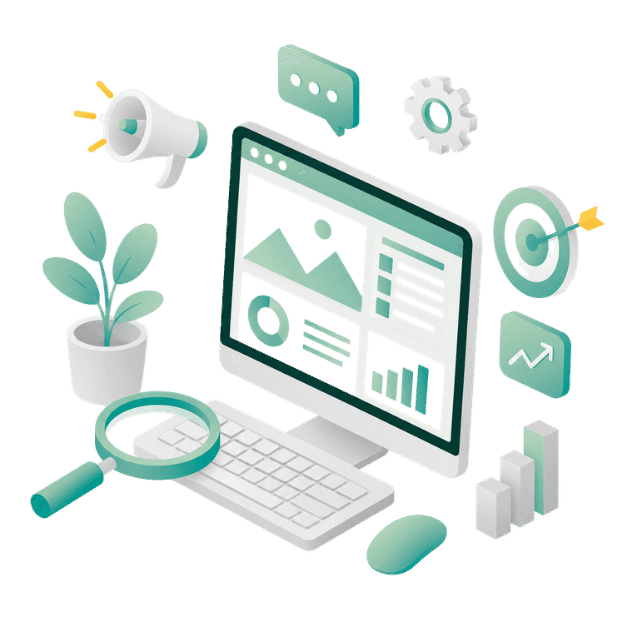 Website-Design von AOS Digital: Startseiten-Entwurf mit Navigation, Hero und Inhaltsmodulen