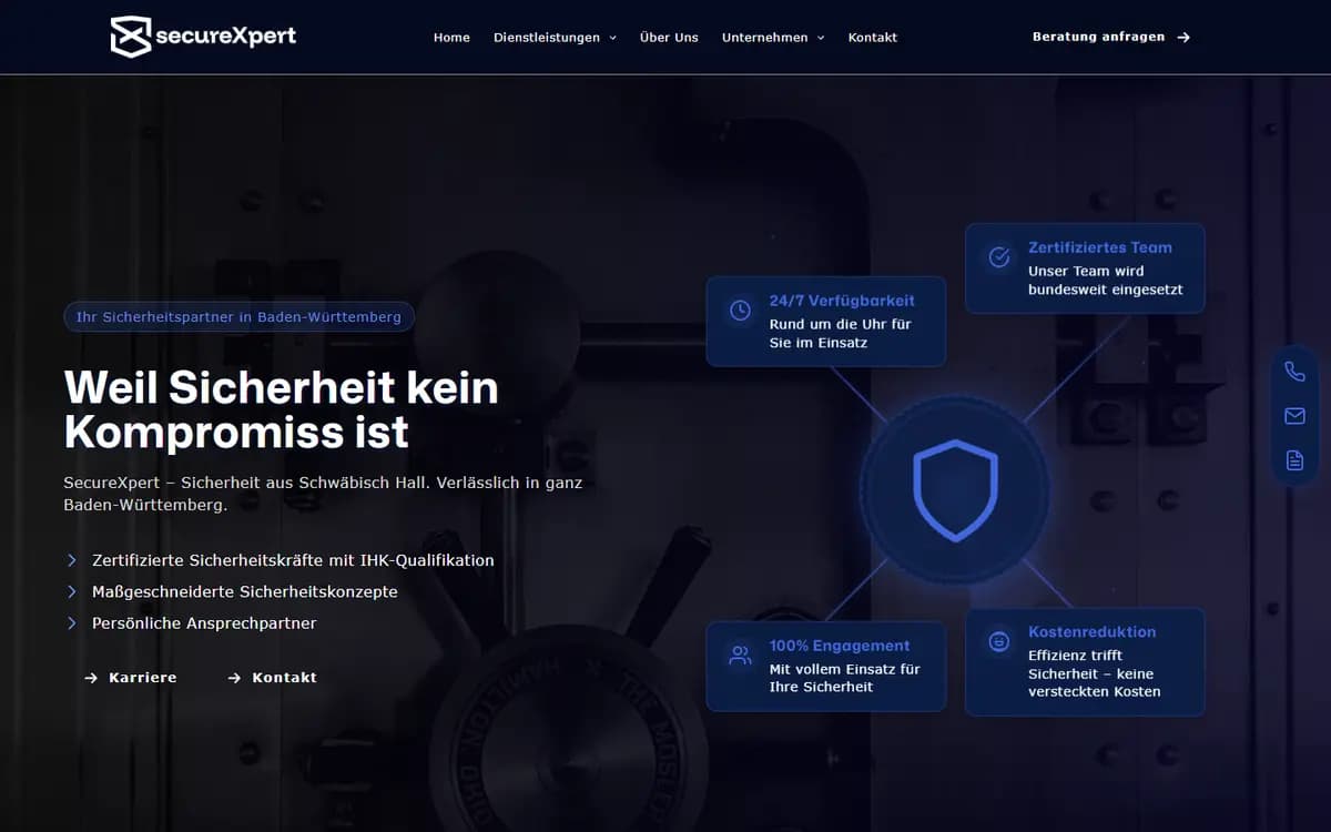 Logo secureXpert, Sicherheitsdienstleistung aus Schwäbisch Hall