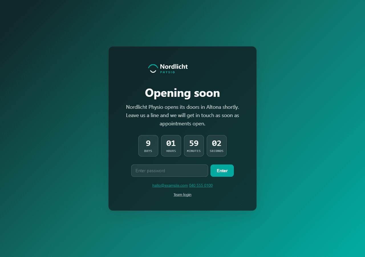 Coming-soon-Modus mit Countdown: liefert HTTP 200, eine neue Site kann schon indexiert werden