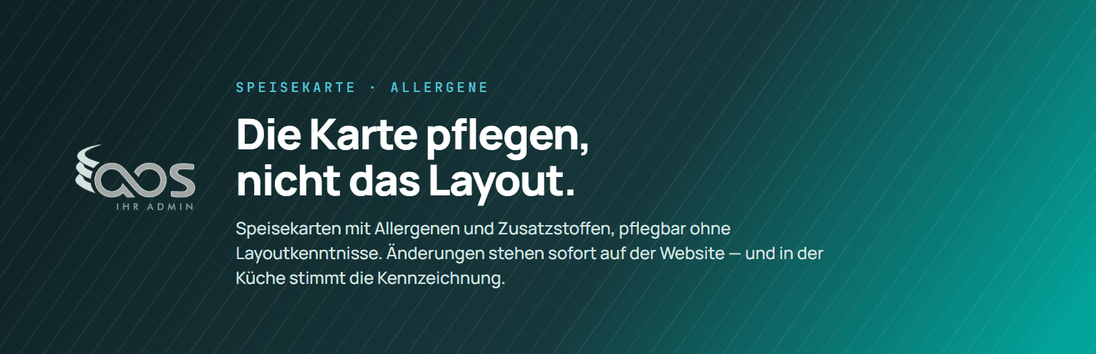 Banner des Plugins AOS Restaurant Menu